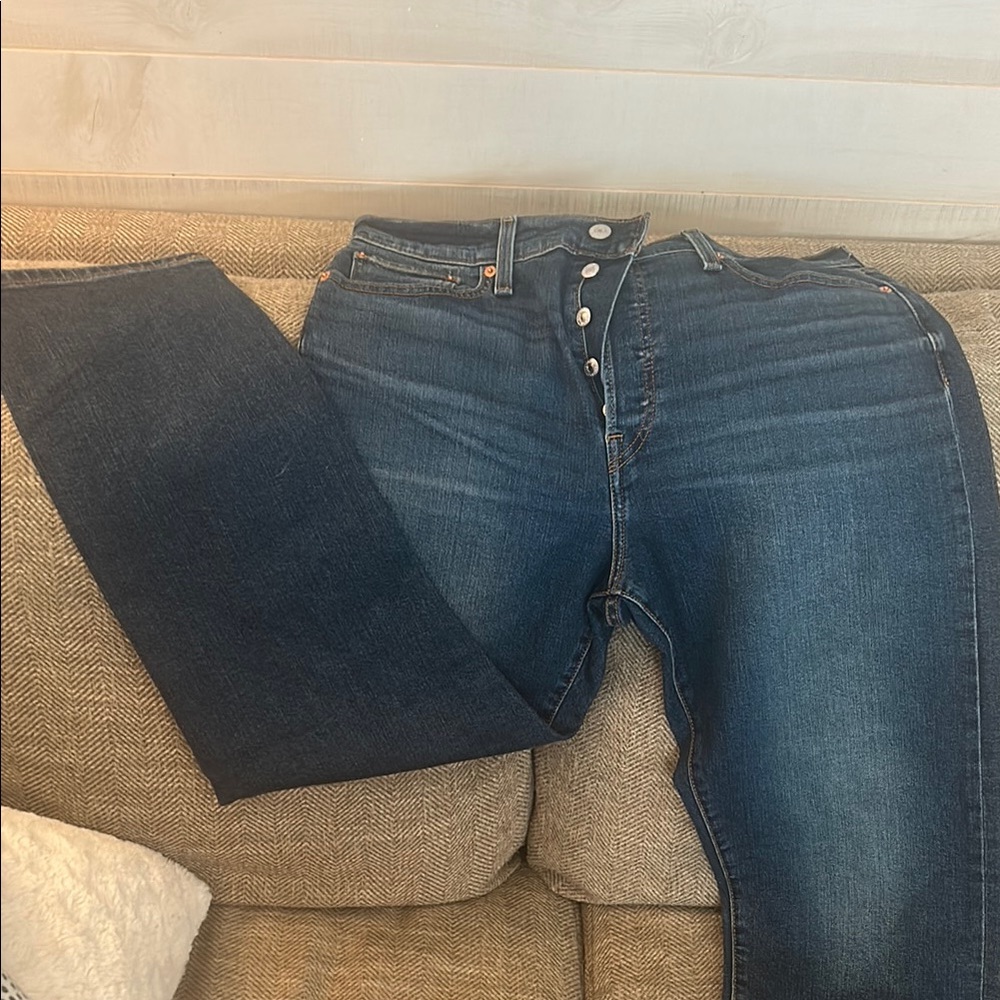 Levi's Dark Blue Straight Leg Women's Jeans